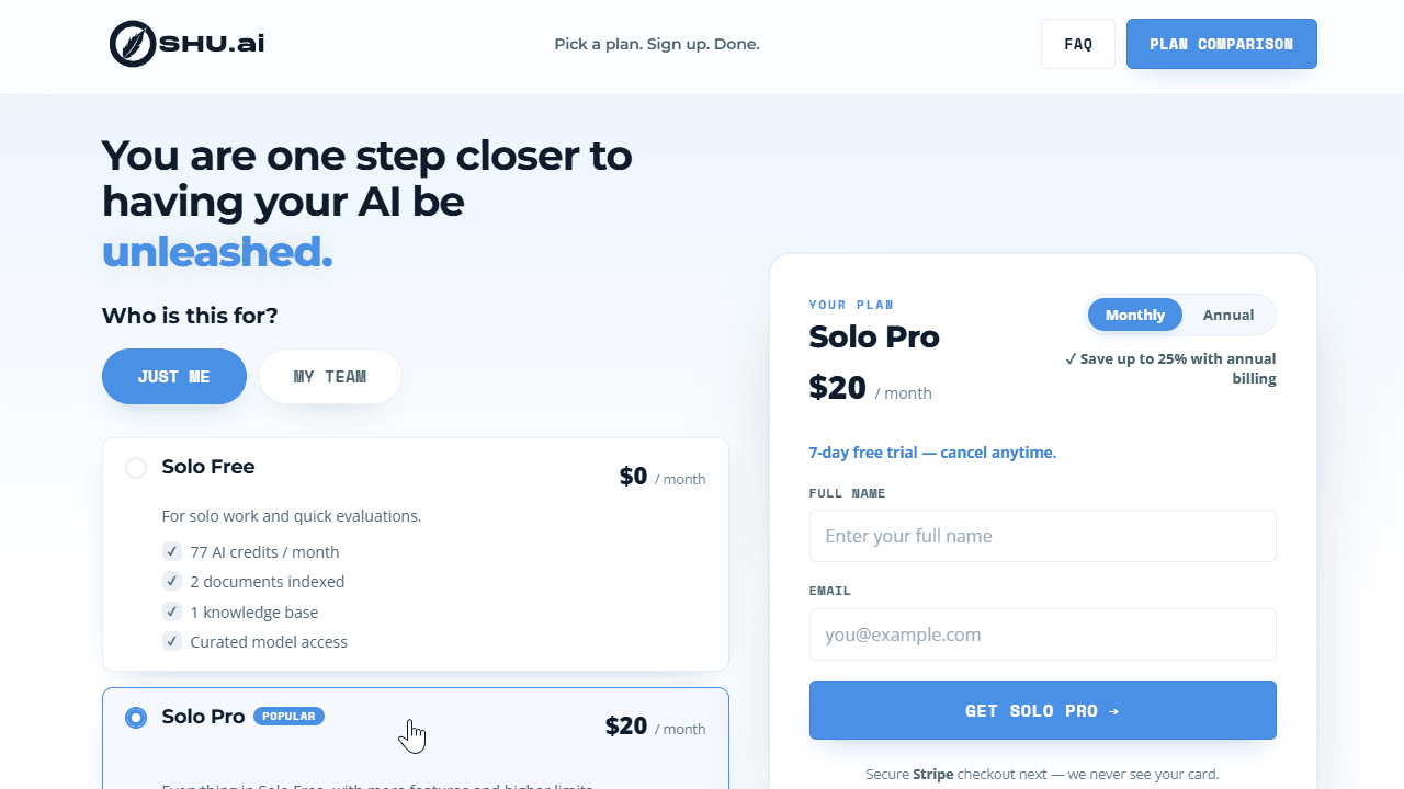 Onboarding & billing