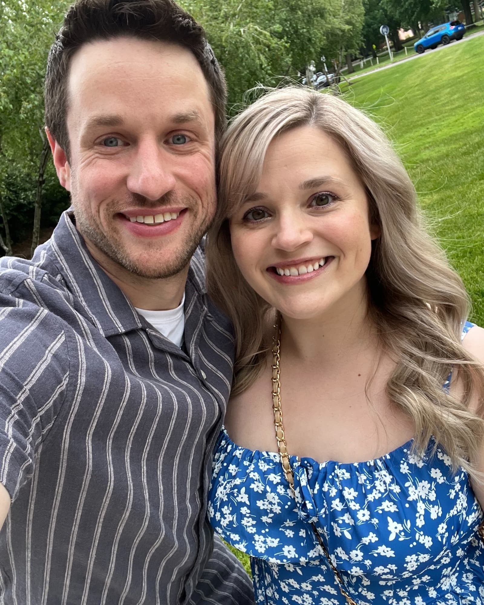 Eric with his partner outdoors